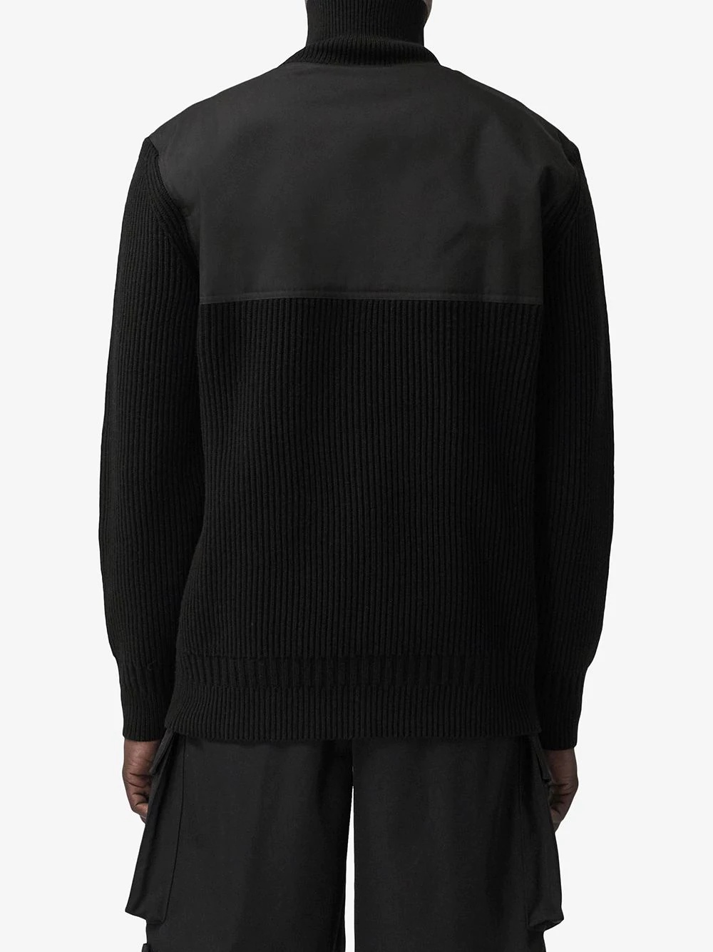 panelled half-zip jumper - 4