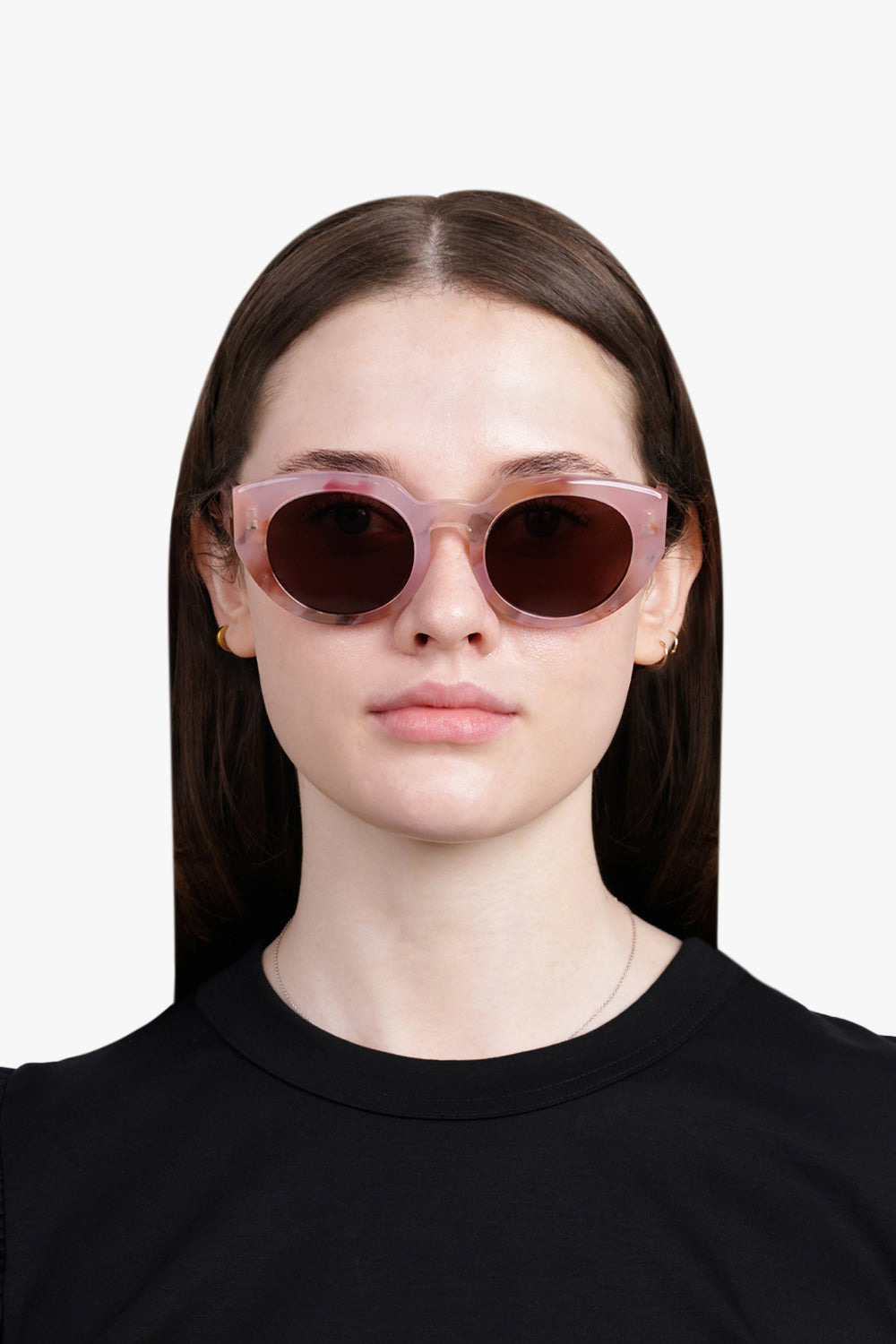 CHO311S ROUNDED SUNGLASSES | PINK/BLACK - 4