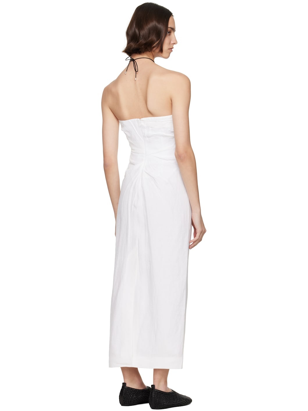 White Sabella Midi Dress - 3