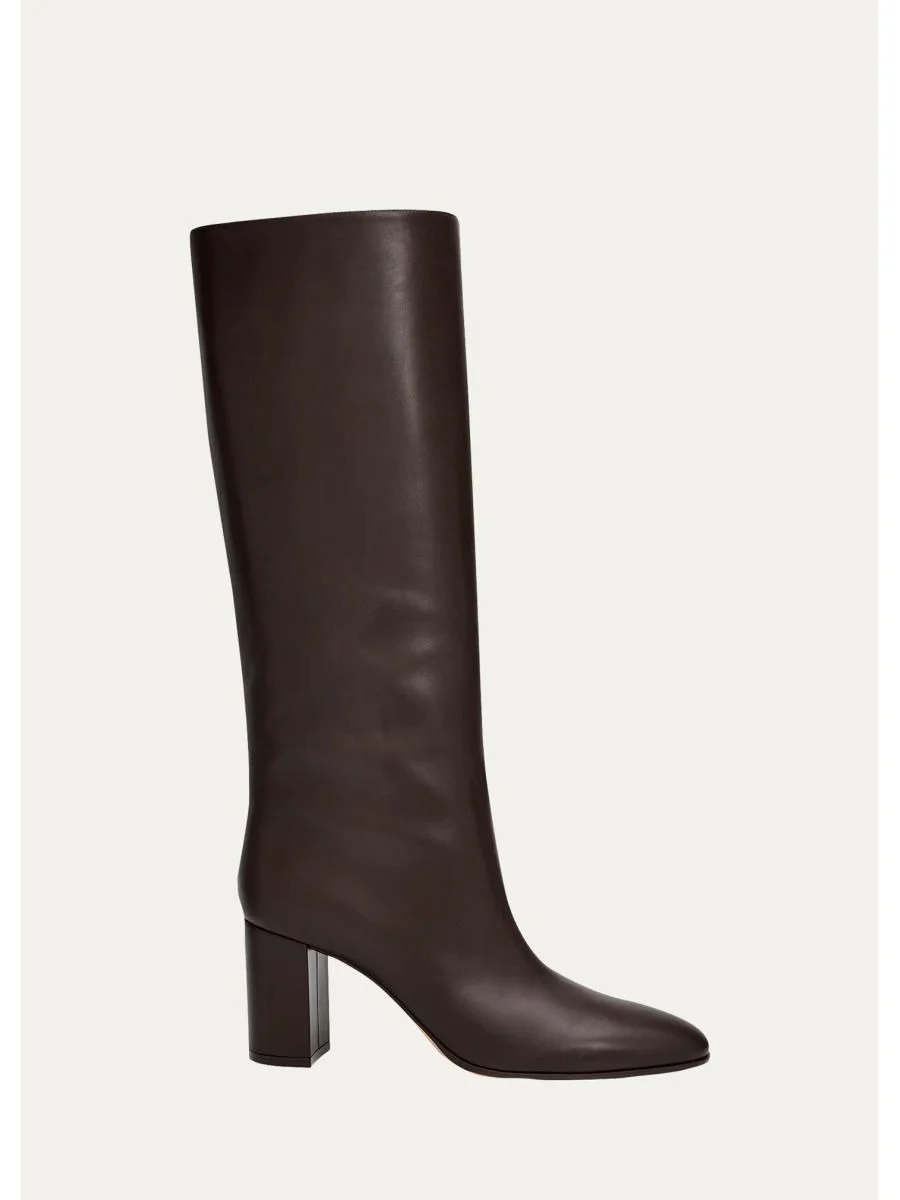 70mm Nappa Leather Knee-High Boots - 1