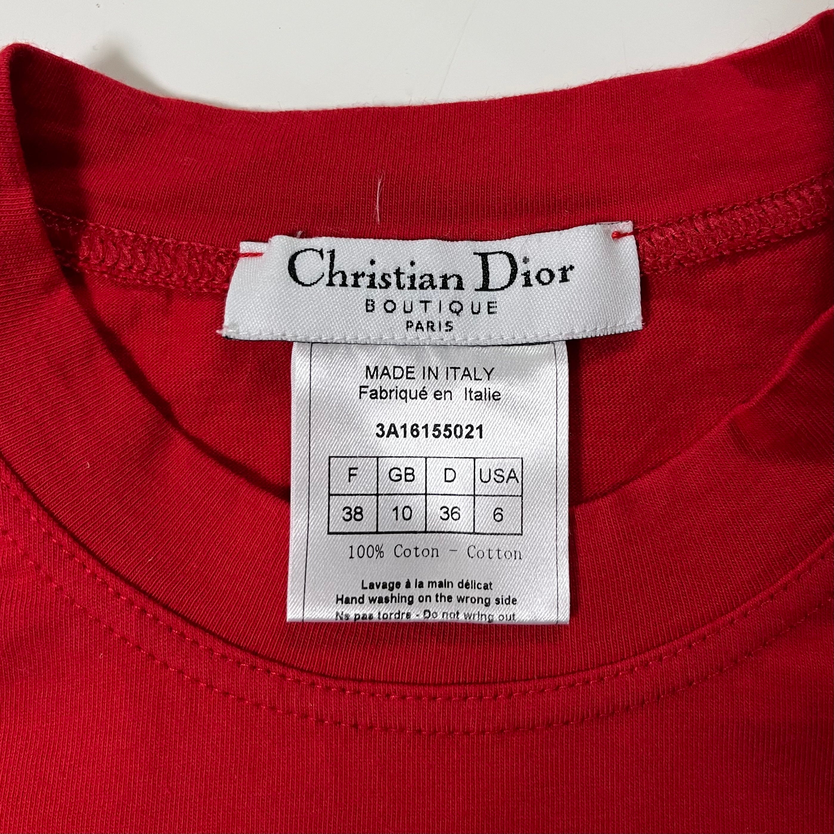 CHRISTIAN DIOR Fall Winter 2003 "J'ADORE DIOR" Studded T-Shirt - 5