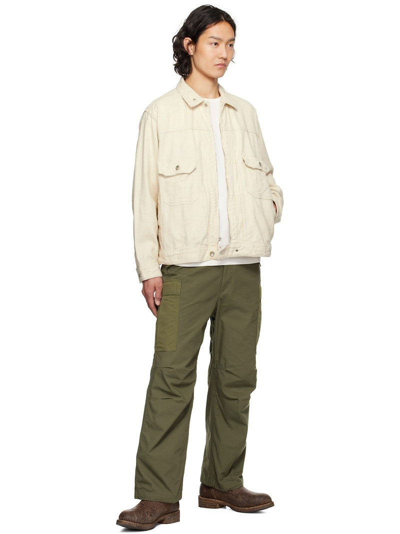 Engineered Garments Off-White Trucker Jacket outlook