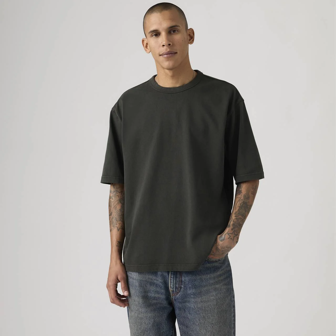 HEAVYWEIGHT LOOSE GARMENT DYE T-SHIRT - 1