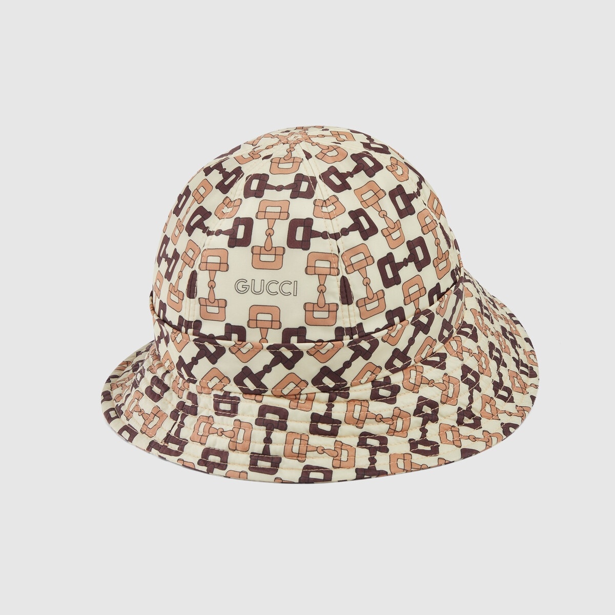 Gucci Horsebit print nylon bucket hat - 4