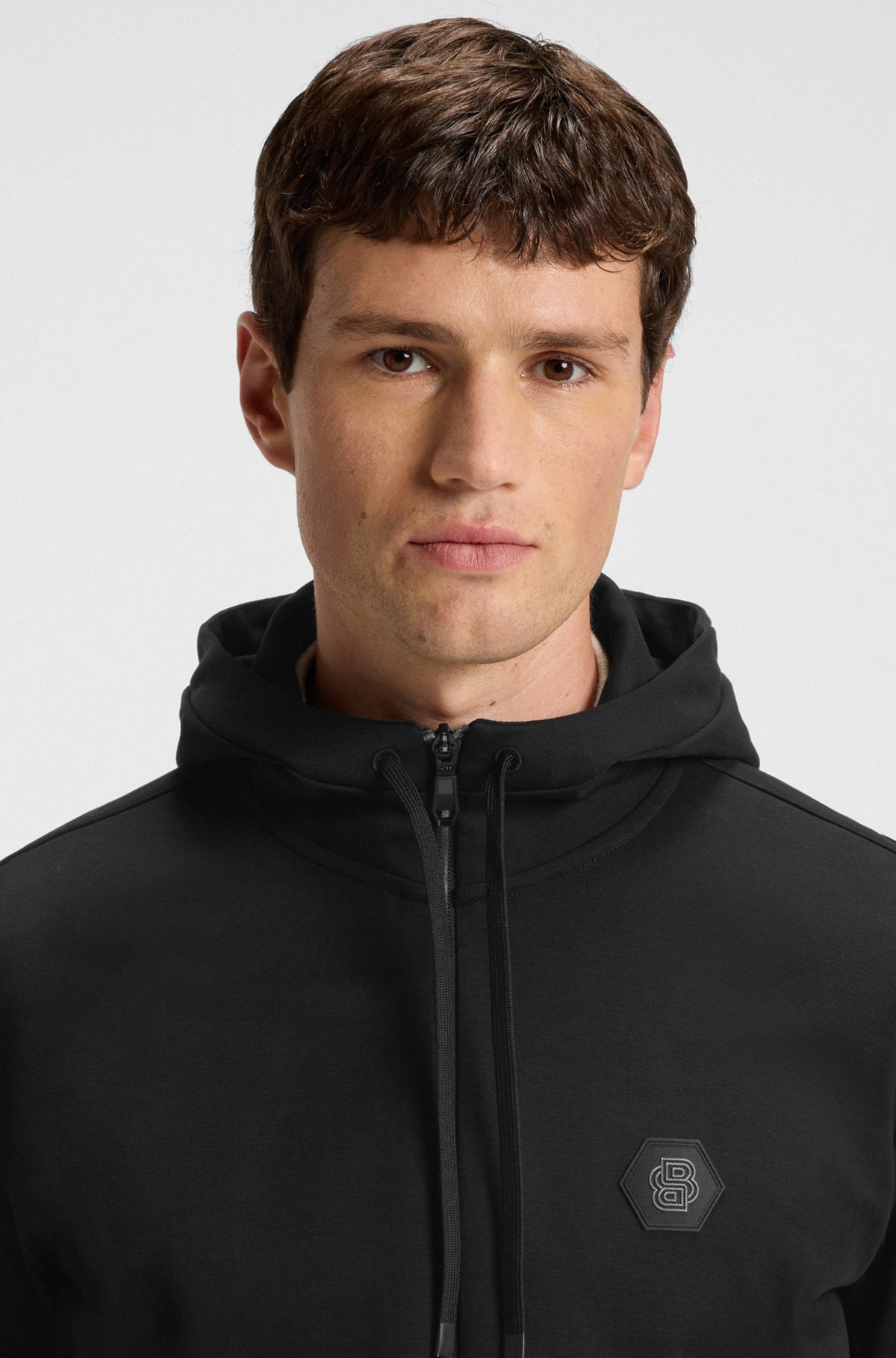 RELAXED-FIT HOODIE WITH DOUBLE B MONOGRAM - 3