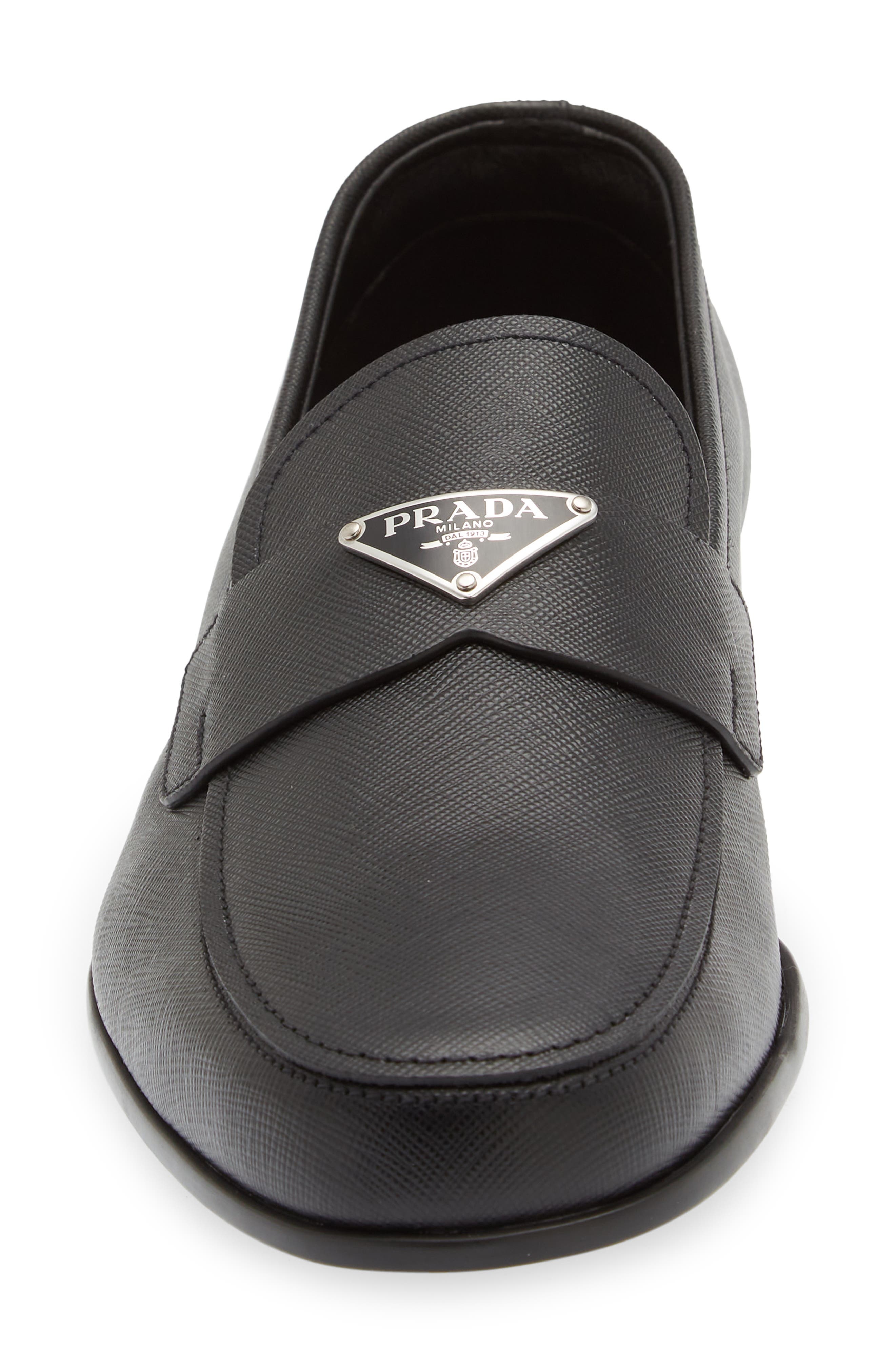 Saffiano Leather Loafer - 4