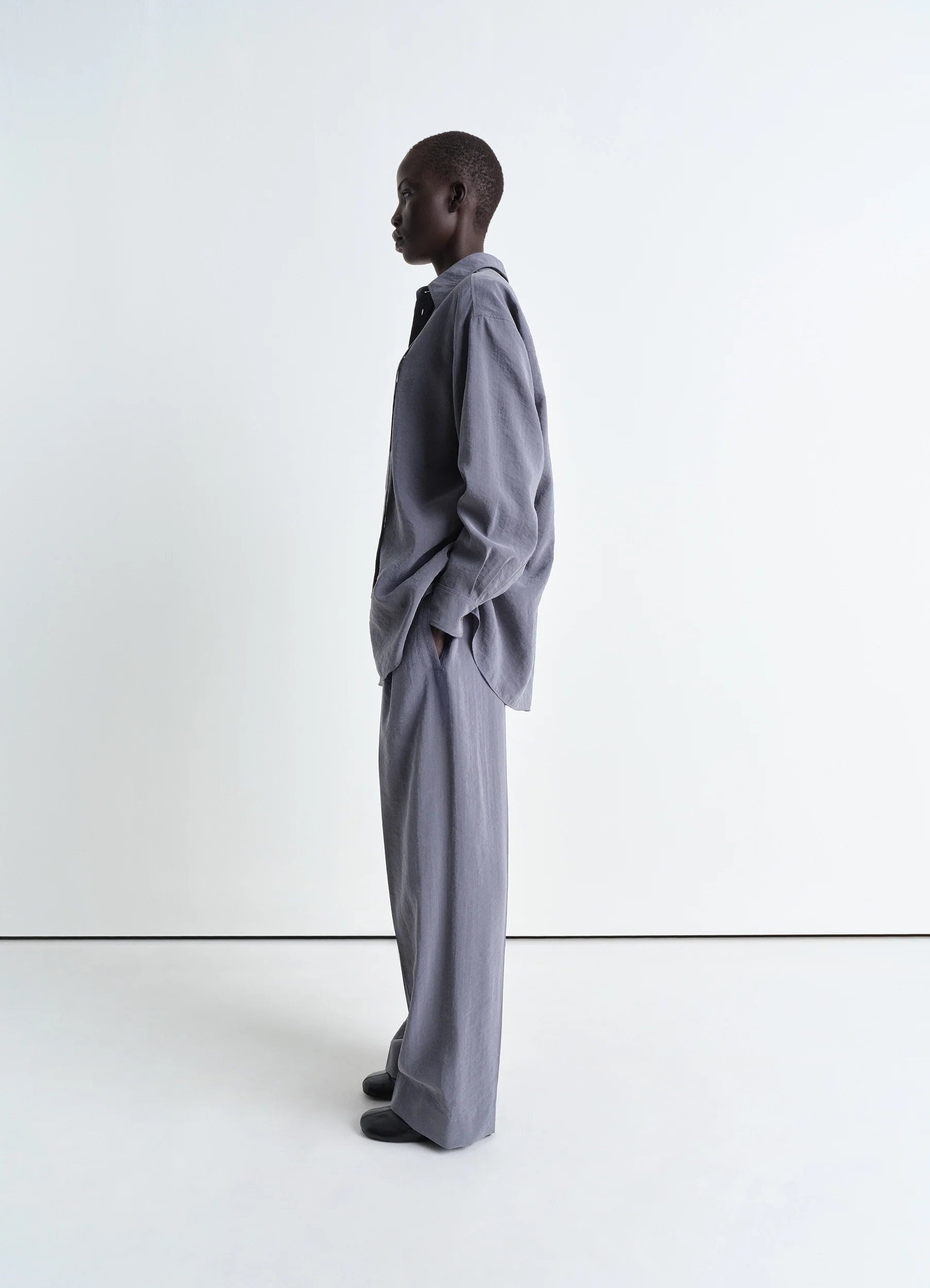 LONG SHIRT WITH TIE - 4