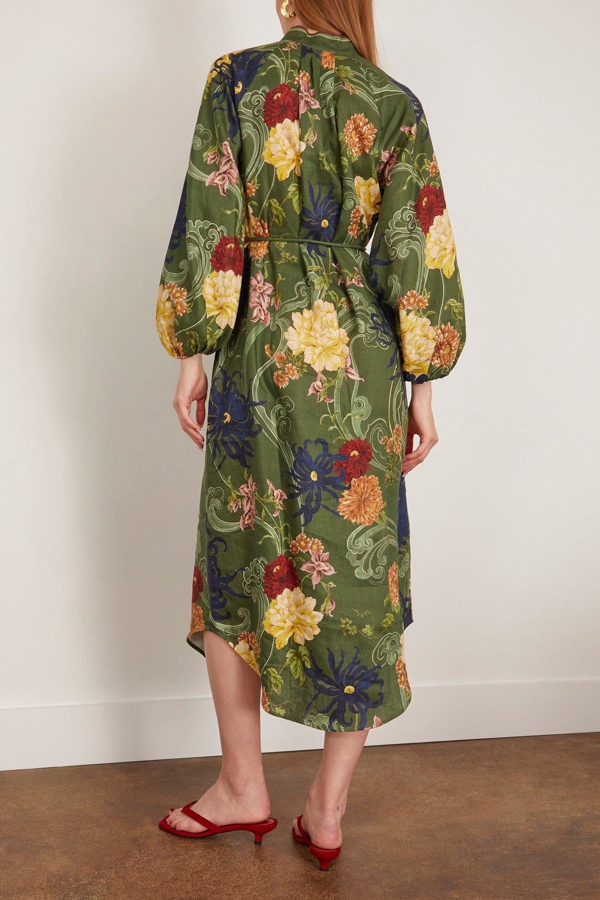Avery Shirtdress in Green - 4