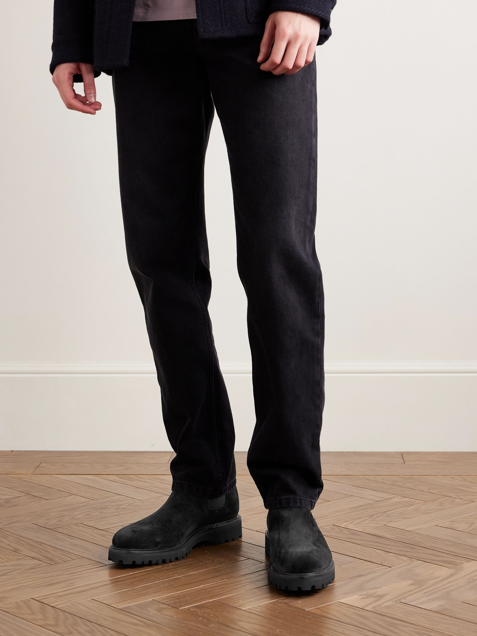Lawry New Standard Suede Chelsea Boots Black - 2