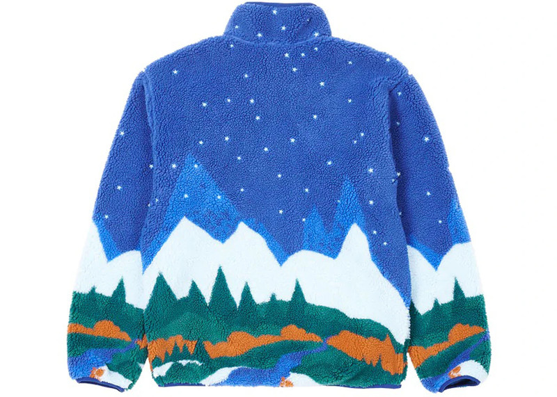PALACE Palace Peak Funnel Fleece Blue outlook