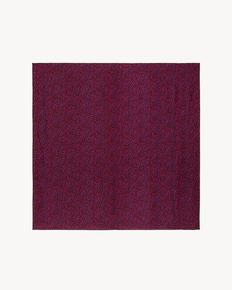SQUARE SCARF IN LEOPARD SILK CHARMEUSE 1