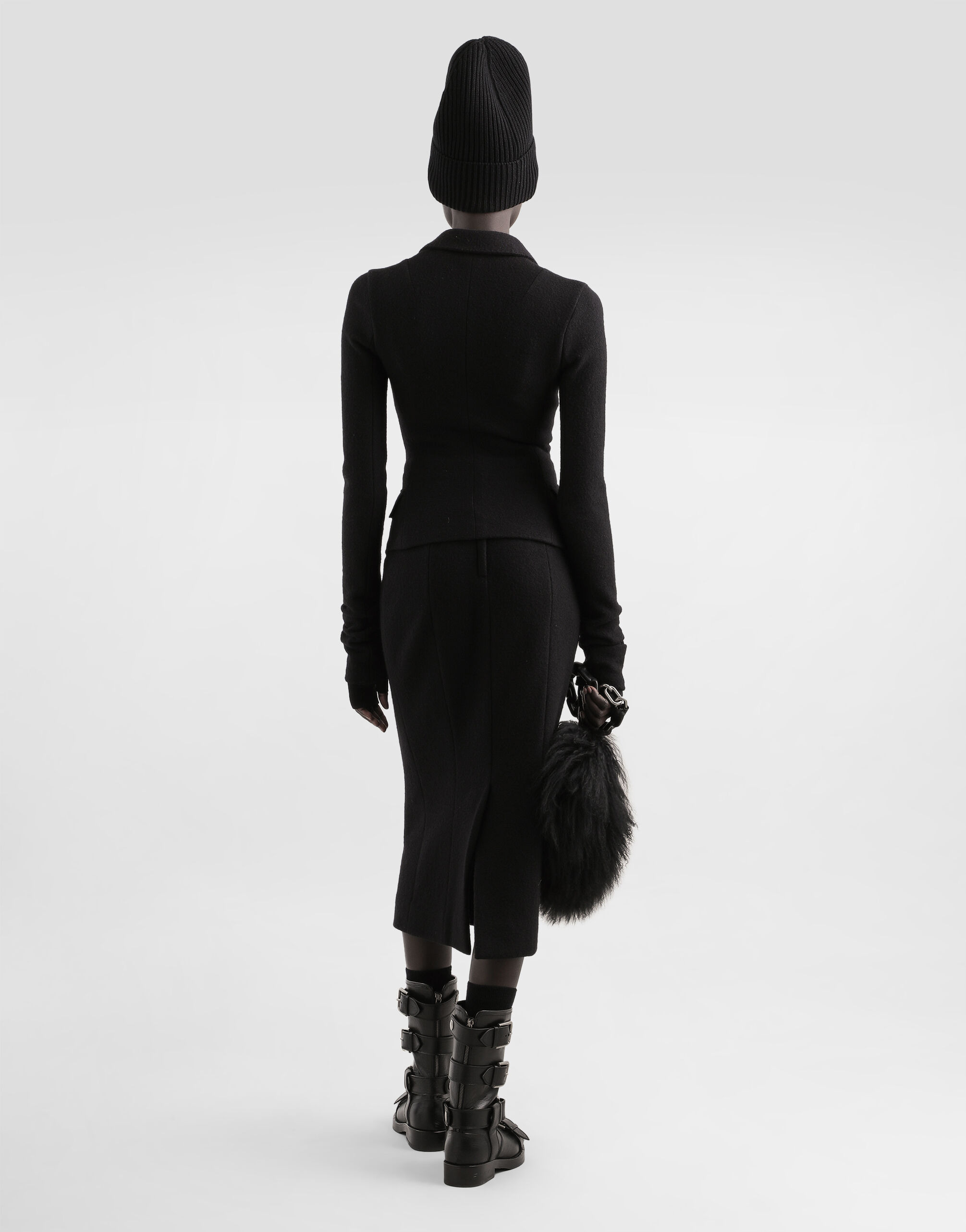 Wool pencil skirt - 3