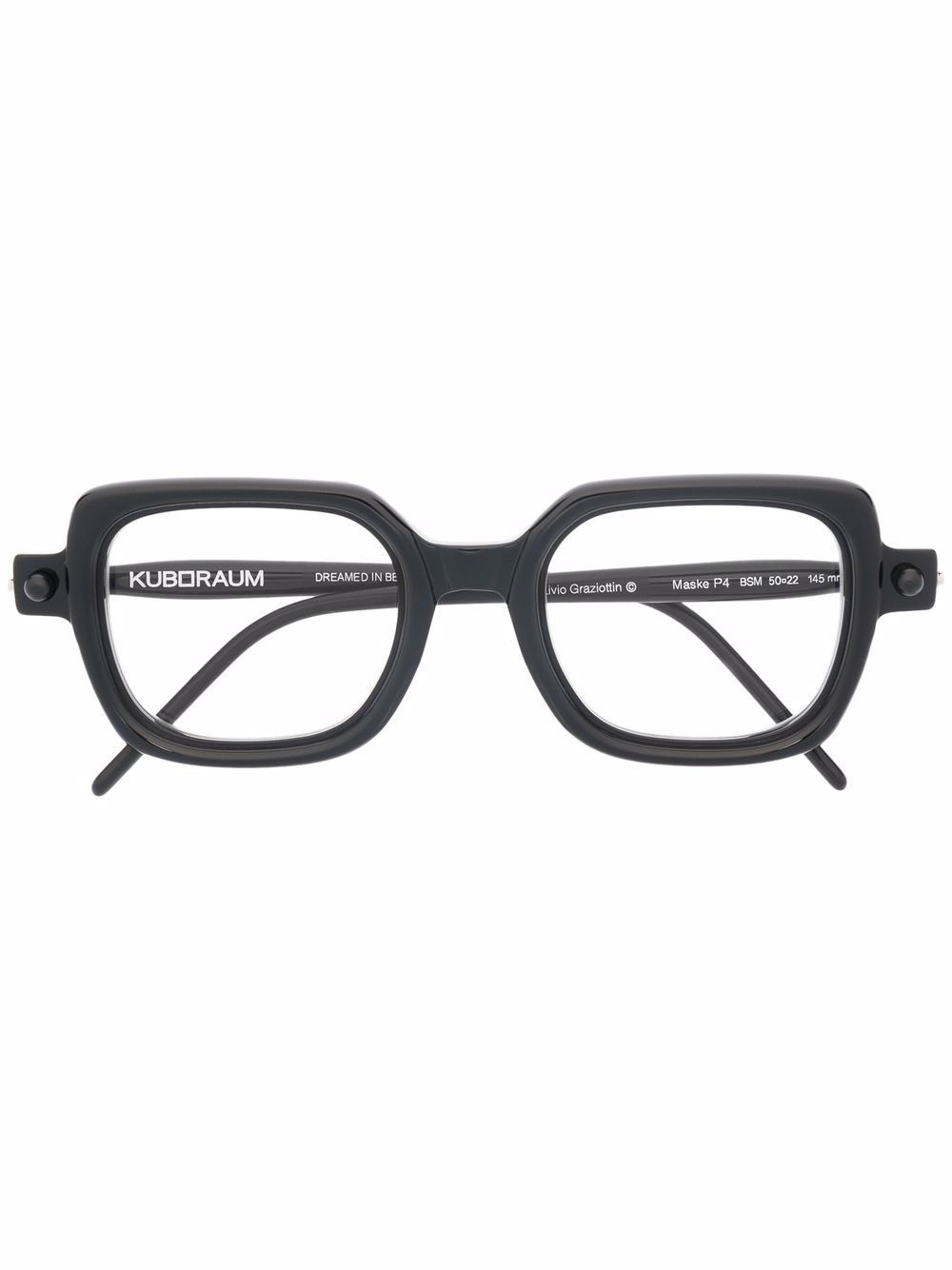 square-frame glasses - 1