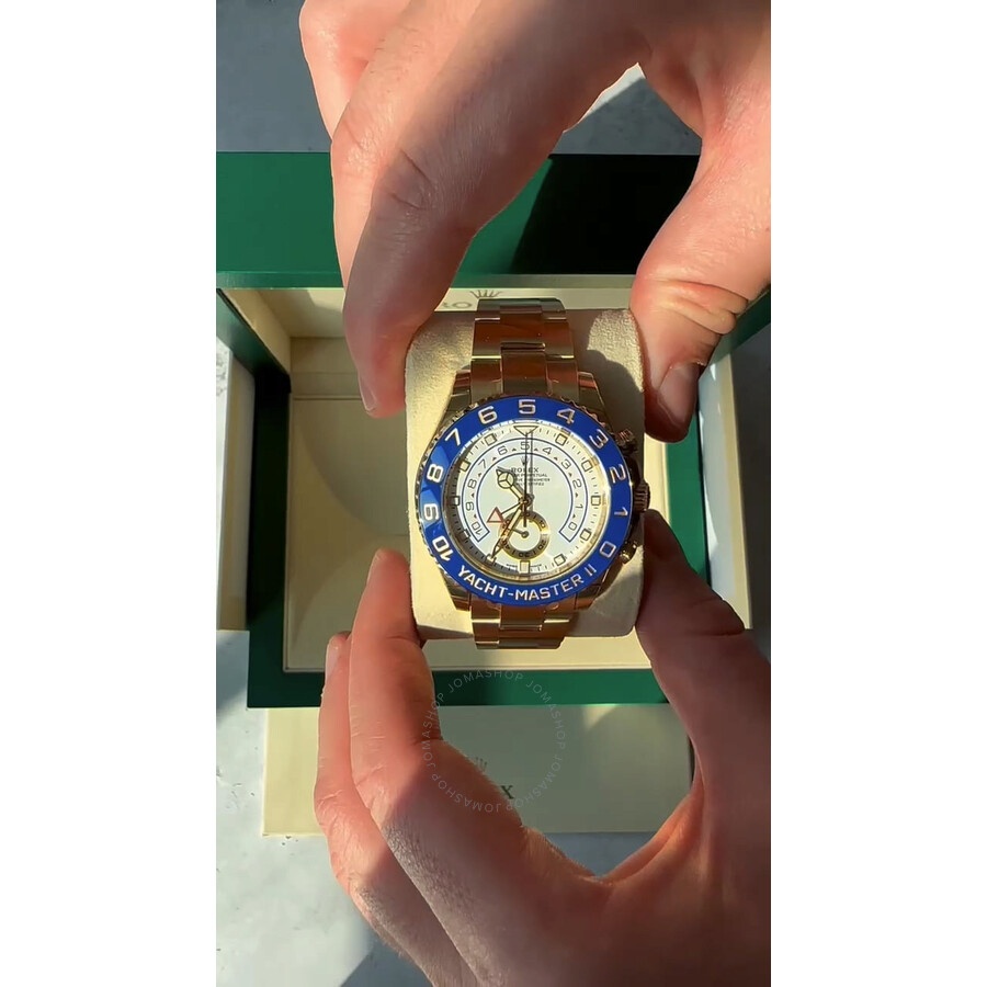 Rolex Yacht-Master II Automatic White Dial Men's 18kt Yellow Gold Oyster Watch 116688-0002 - 5