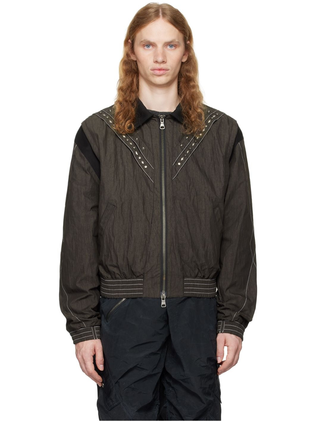 Gray Dua Metal Jacket - 1