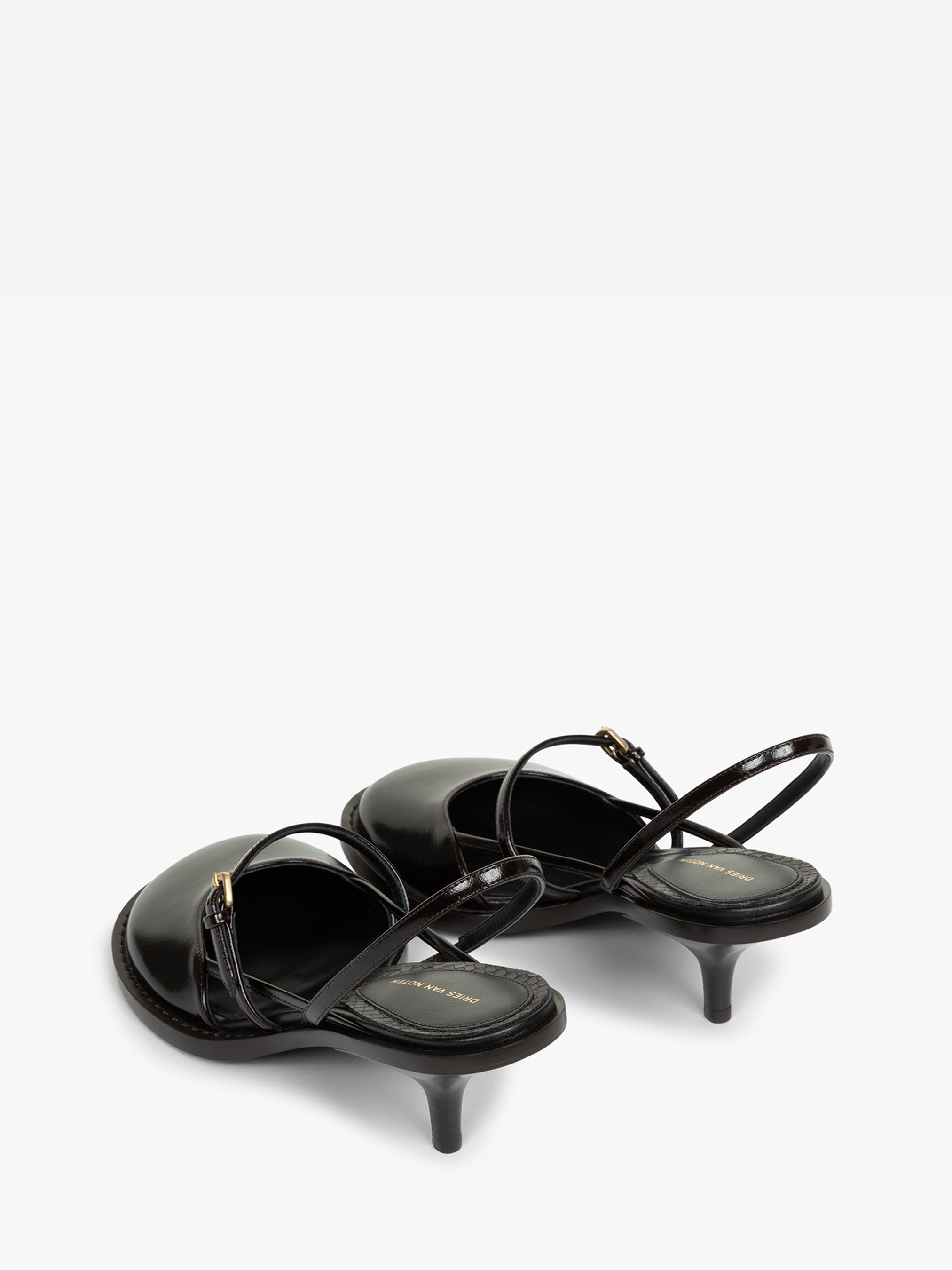 LEATHER SLINGBACK PUMPS - 4