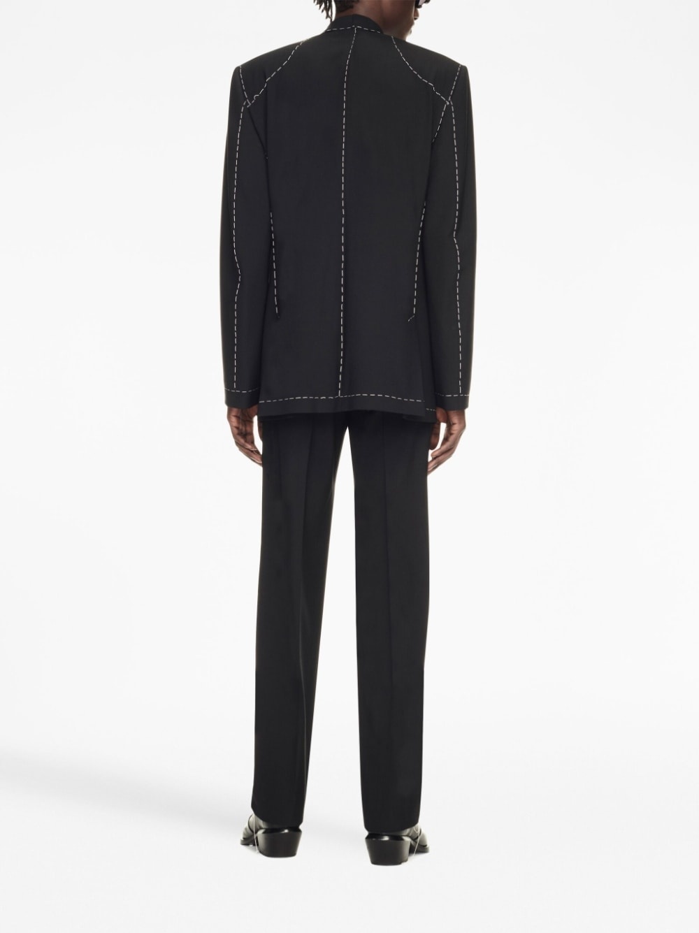 Runway Body Stitch double-breasted jacket - 4