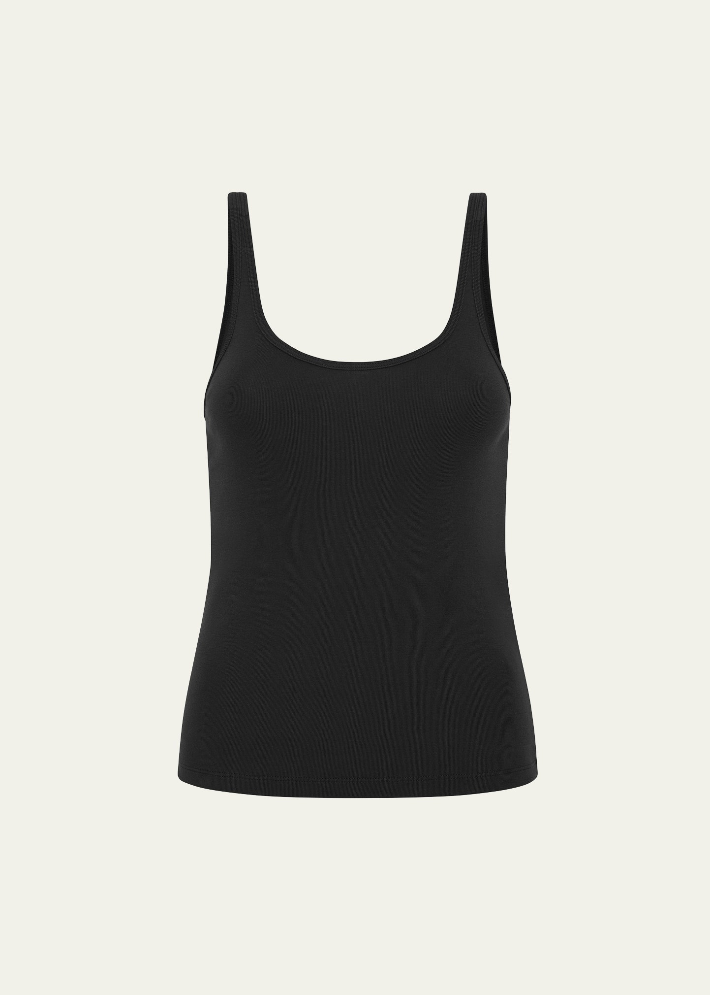 Organic Cotton Slim Scoop Tank Top - 1