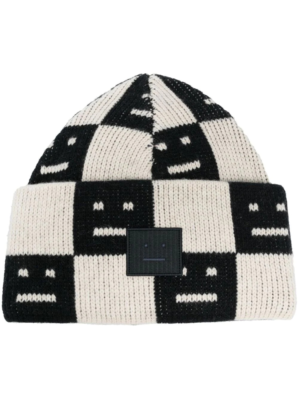 Face two-tone wool beanie - 1