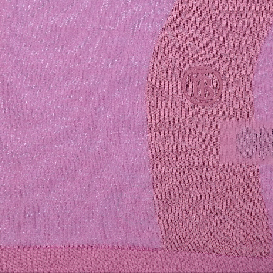 Burberry Ladies Primrose Pink Graphic Mirar Knit Top - 7