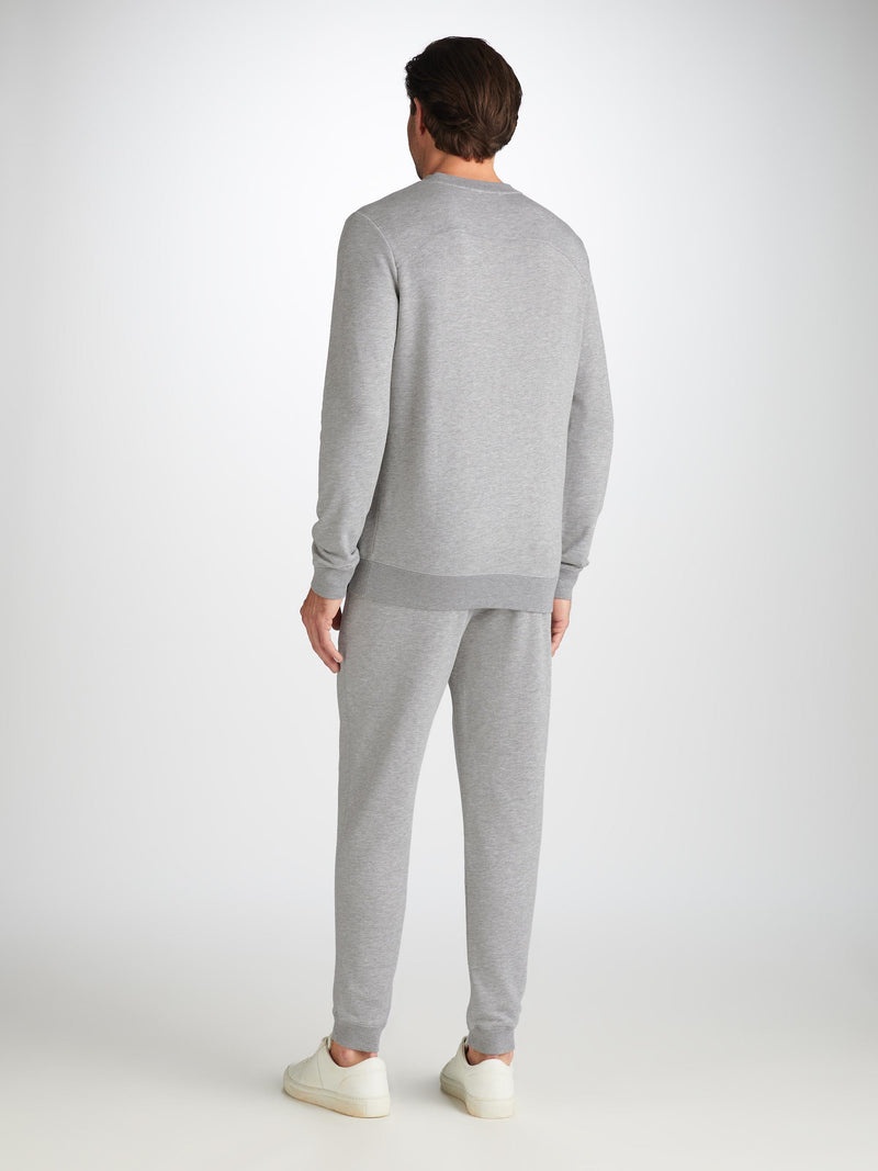 Men's Sweatshirt Quinn Cotton Modal Silver - 4