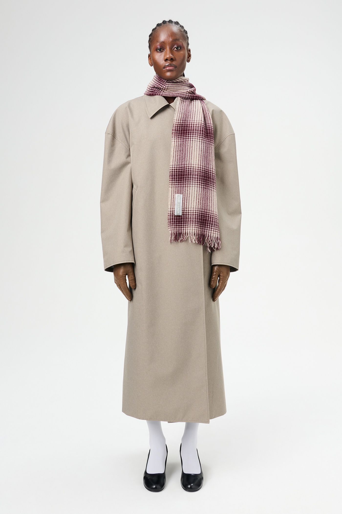Cottage Scarf Resolution Check Wool - 3