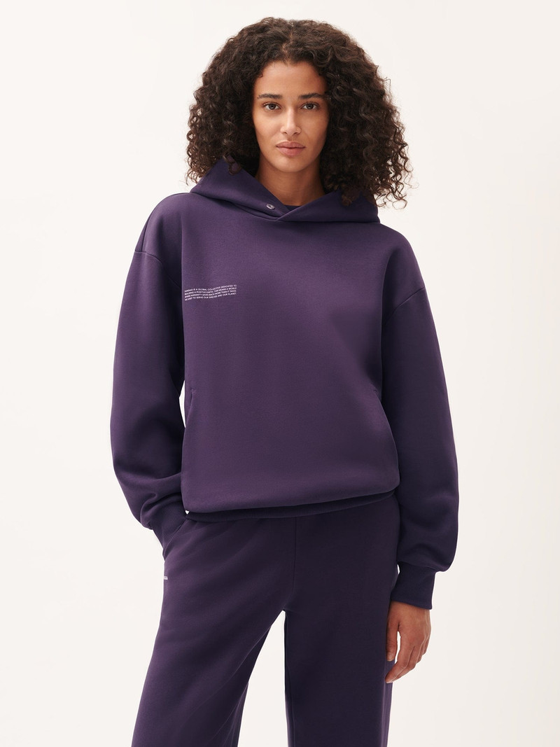 PANGAIA Womens DNA Hoodie - Blackberry outlook