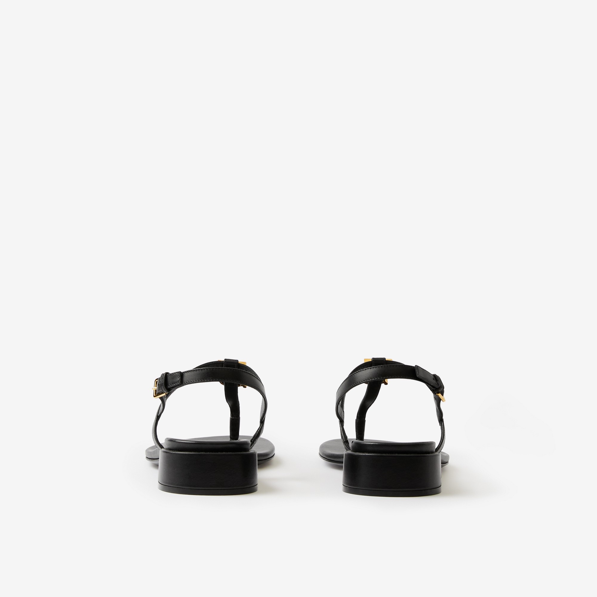 Monogram Motif Leather Sandals - 3