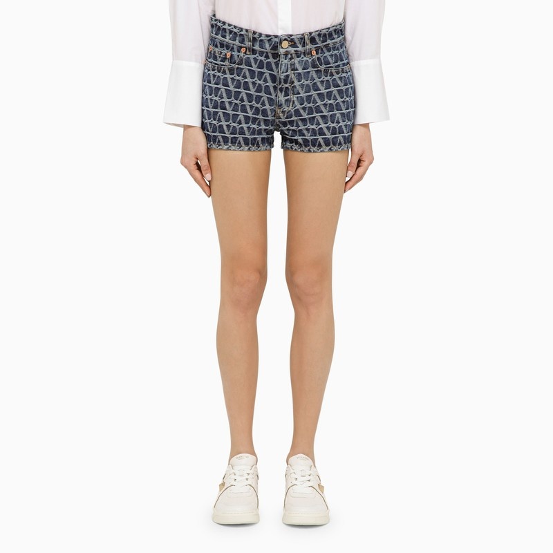 Shorts in blue denim Toile Iconographe - 1