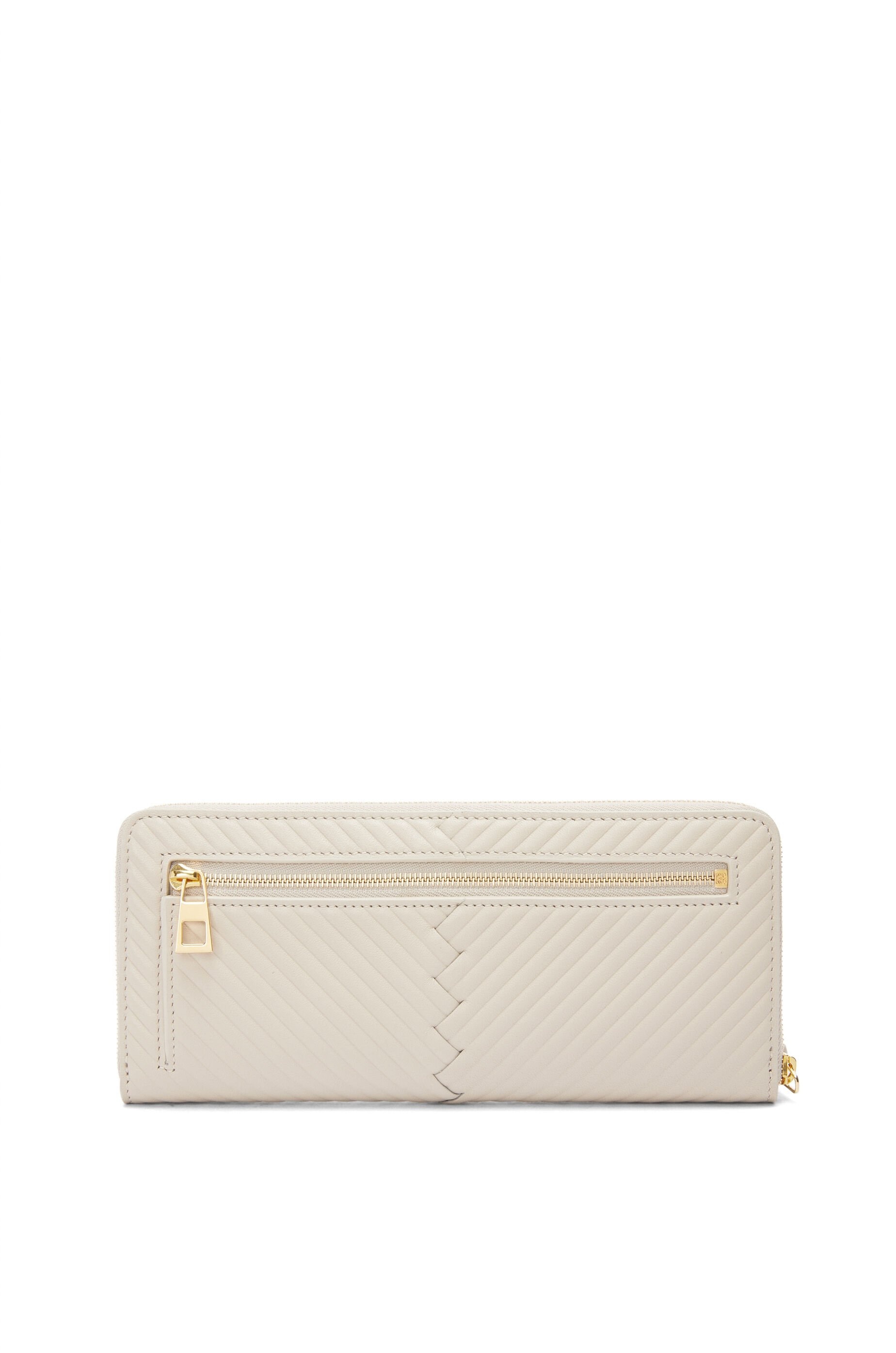 Knot zip around wallet in shiny nappa calfskin - 3