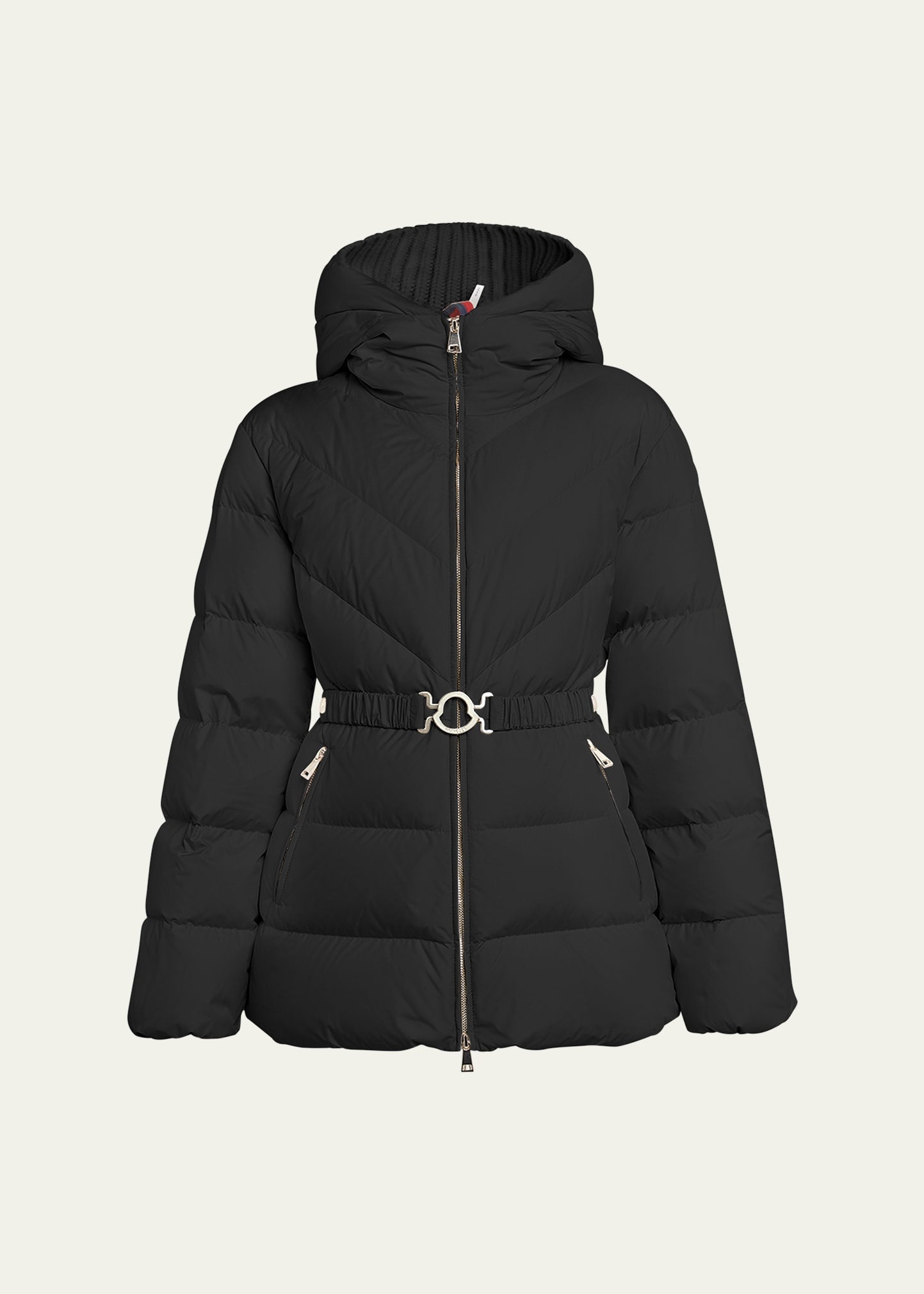 Moncler Brosse Belted Puffer Jacket | bergdorfgoodman