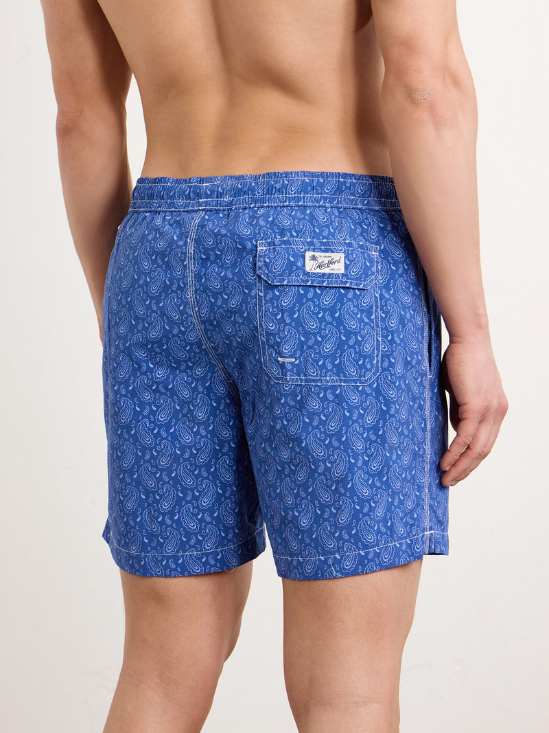 Straight-Leg Mid-Length Printed Swim Shorts 3