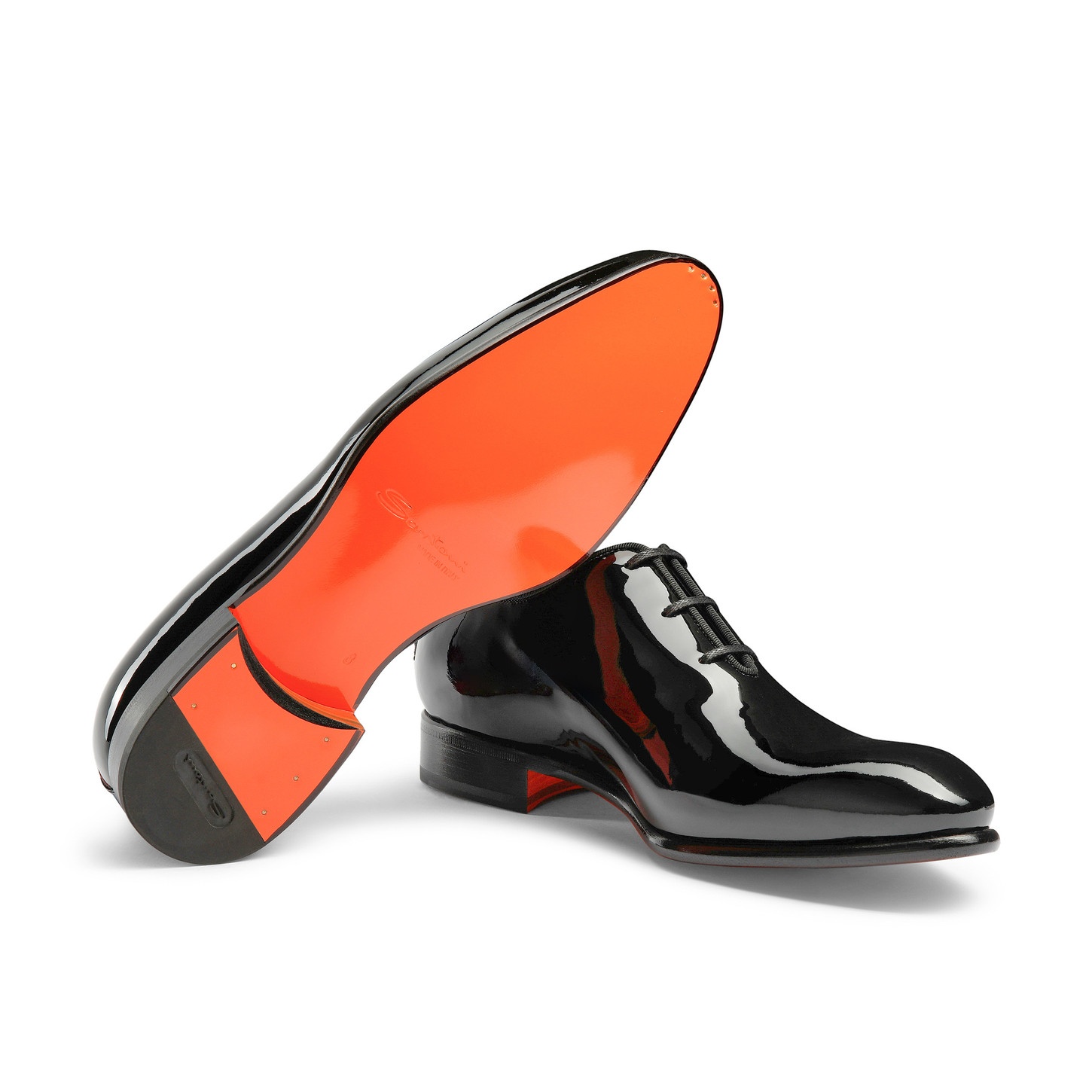 Men's black patent leather Oxford shoe - 4