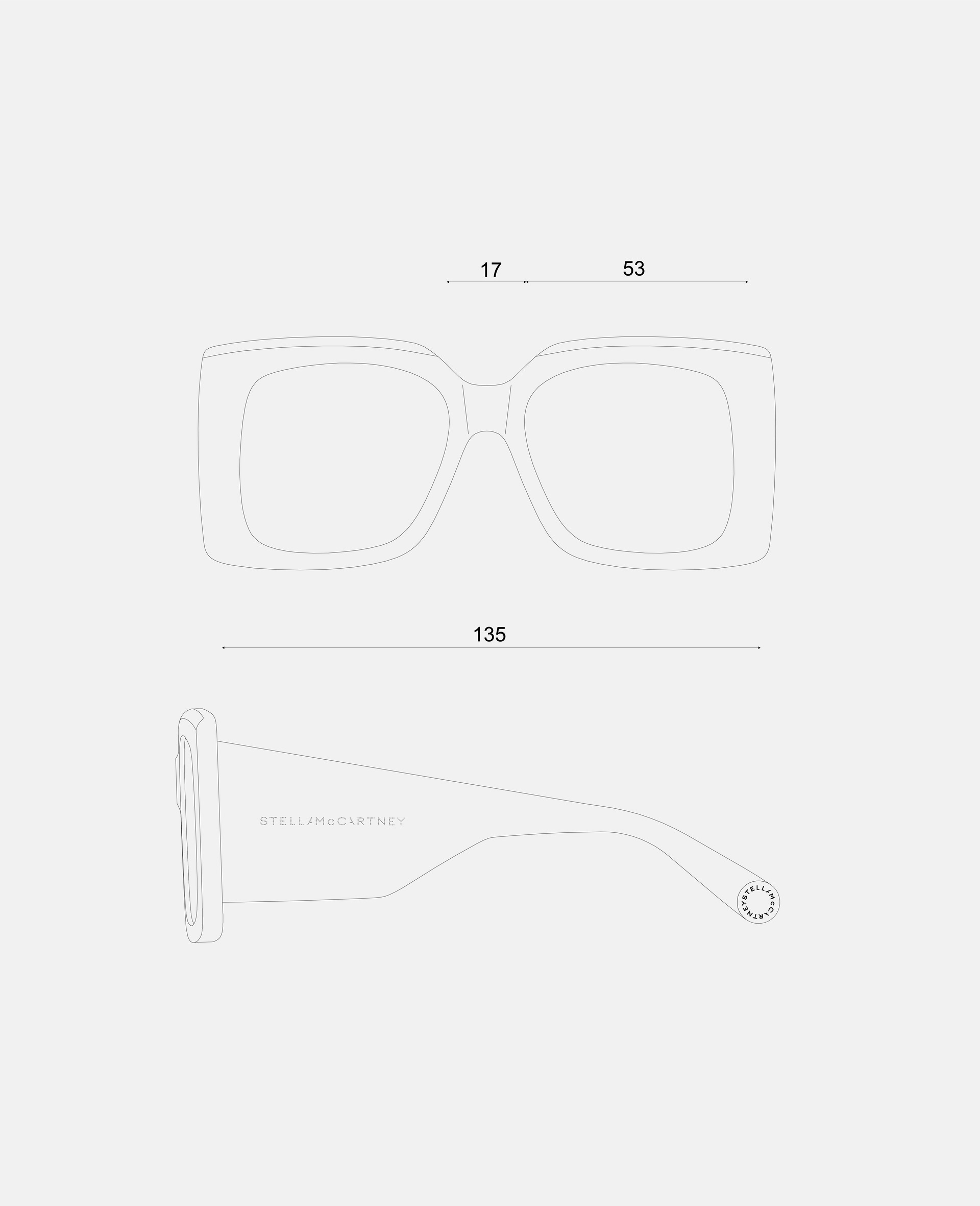 Oversized Square Gradient Sunglasses - 4
