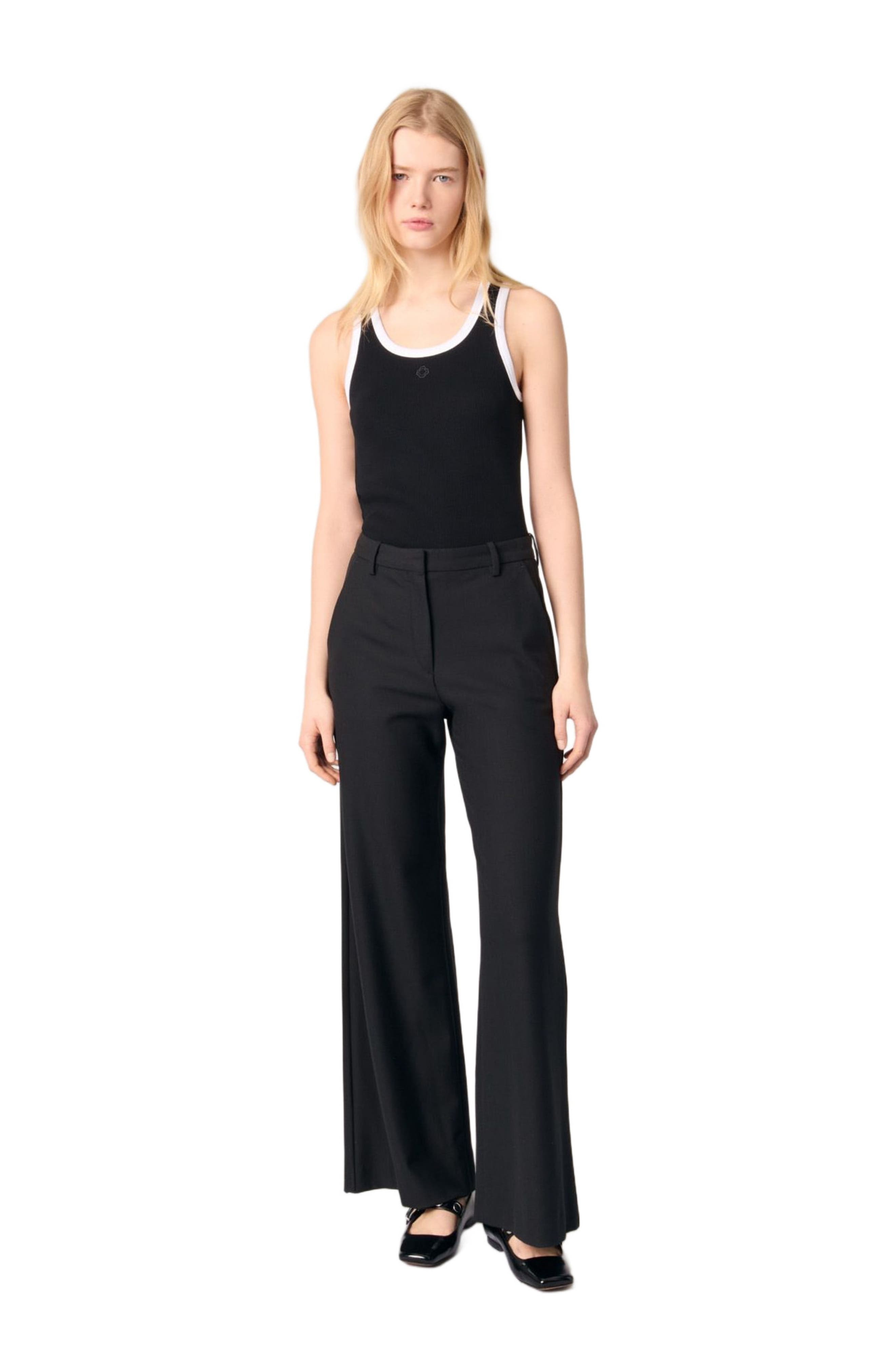 Flare Leg Pants - 4