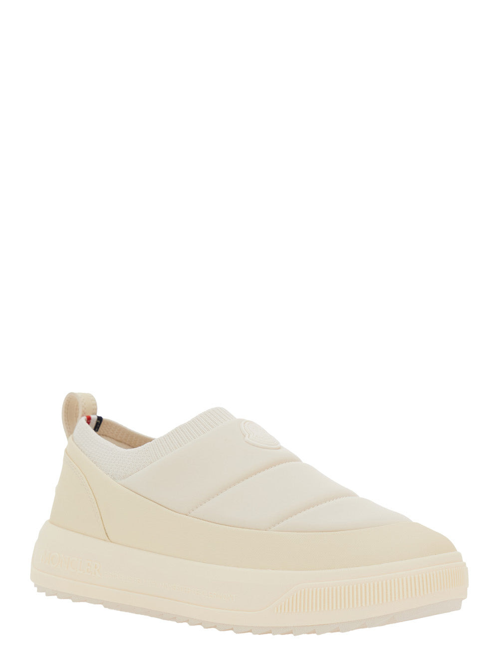 Moncler Men 'Monpulse' White Low Top Sneakers With Logo Patch On The Front In Tech Fabric Man - 2