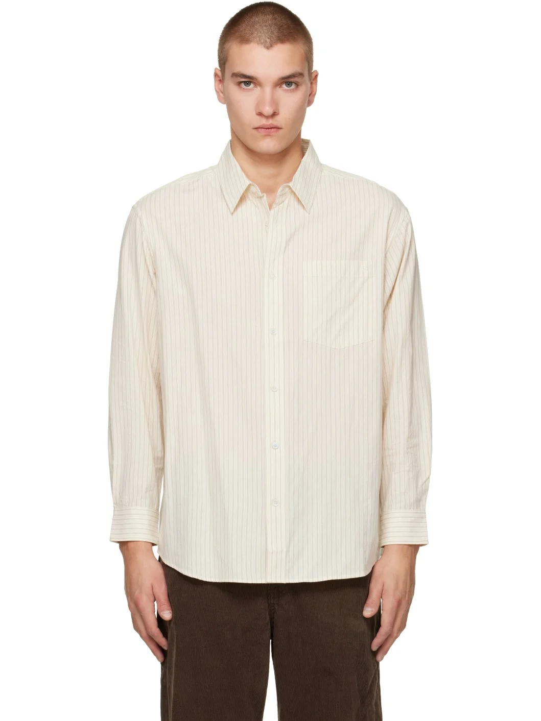 Off-White Informal Striped Shirt - 1