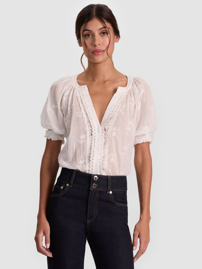 THALIA BUTTON DOWN BLOUSE 2