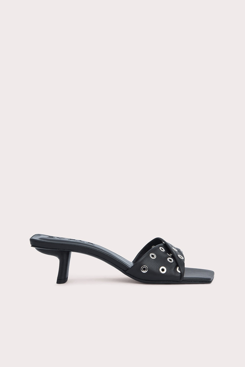 ROCCO BLACK NAPPA LEATHER AND EYELETS 1