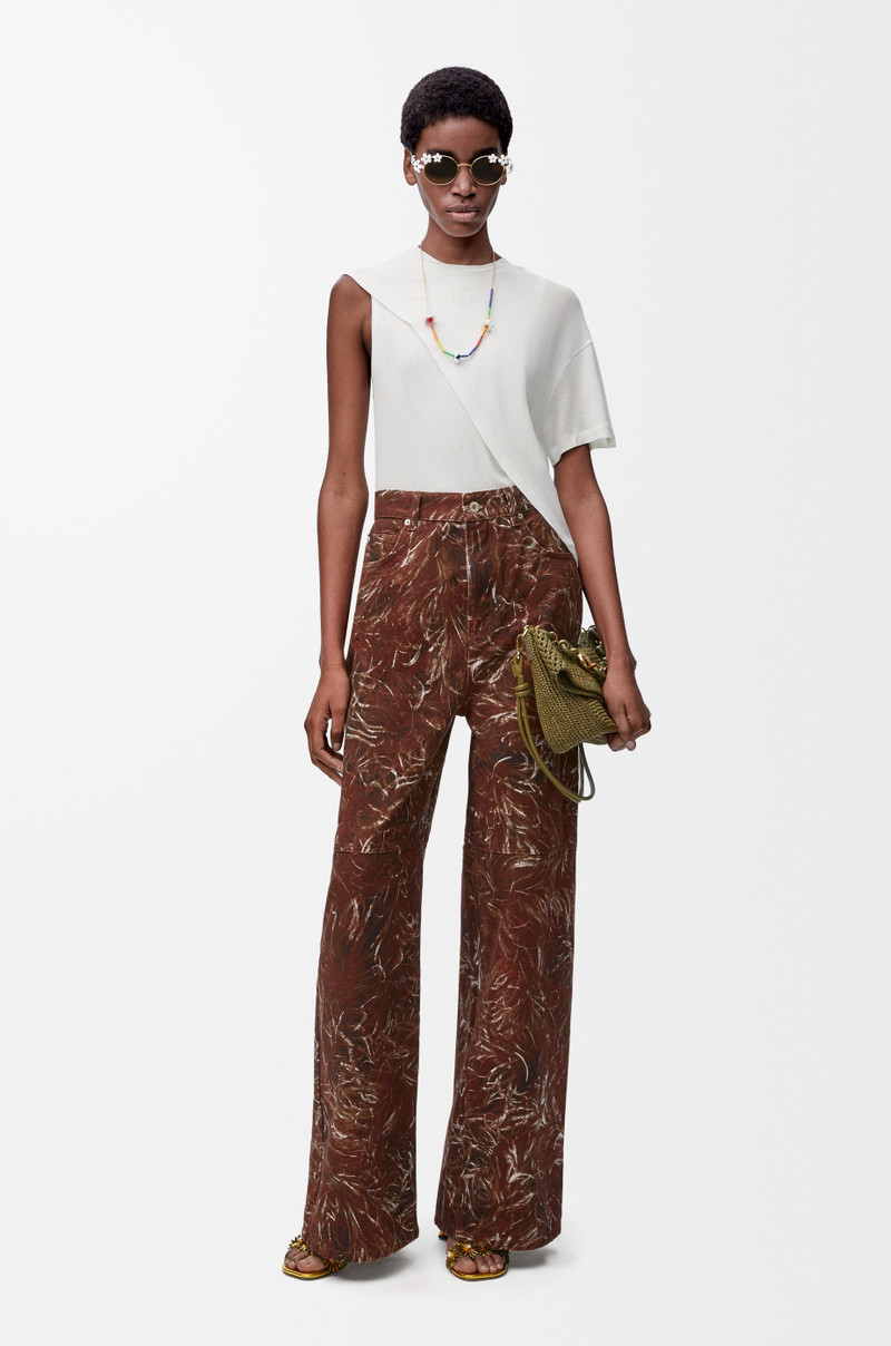 Loewe Feather jeans in denim outlook