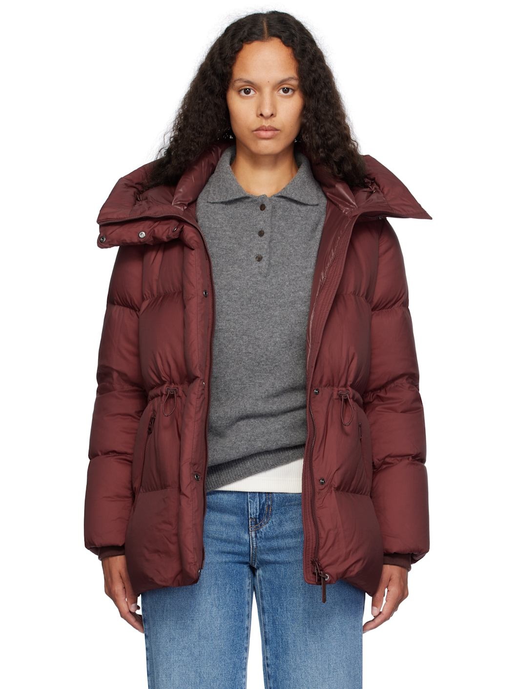 Burgundy Freya-SW Down Jacket - 1