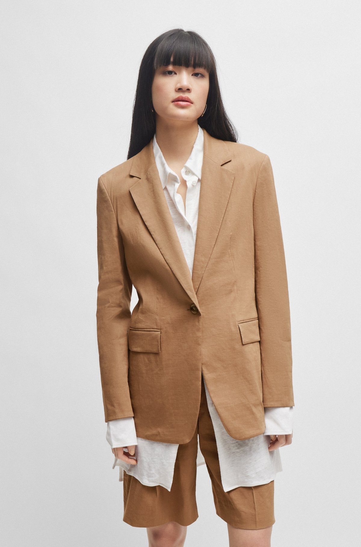 REGULAR-FIT JACKET IN A LINEN BLEND - 2