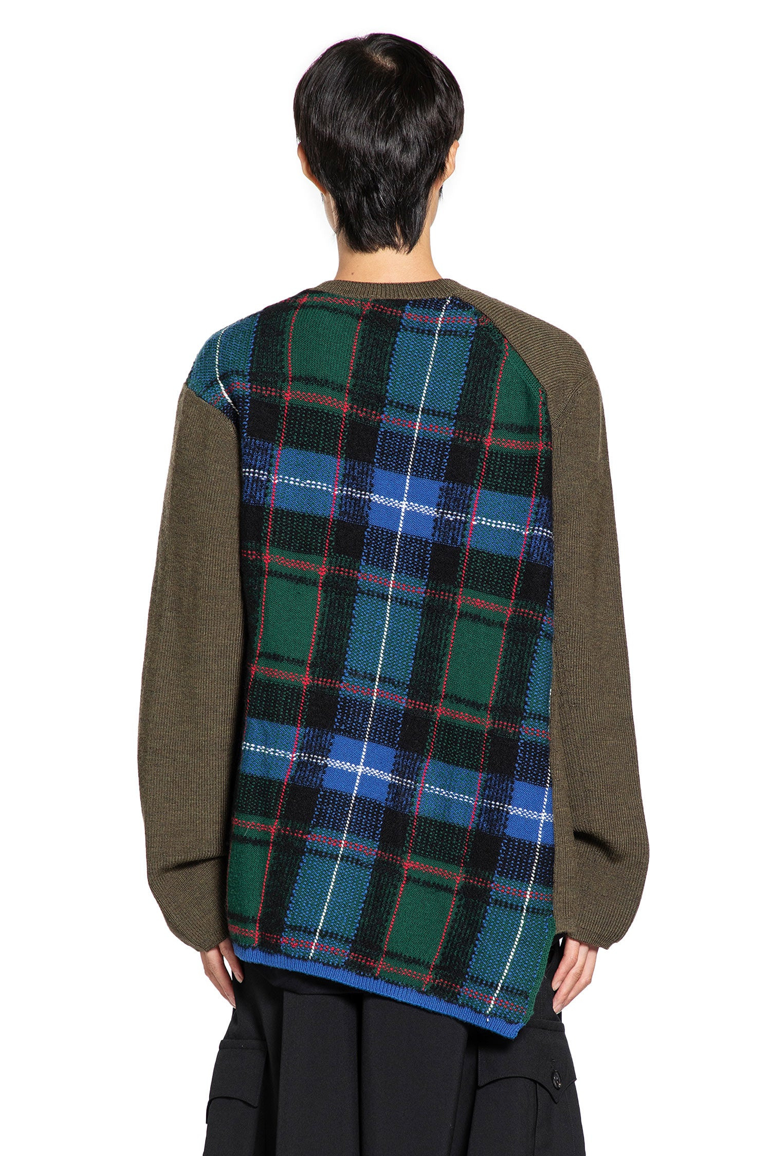 Asymmetric Paneled Sweater - 3