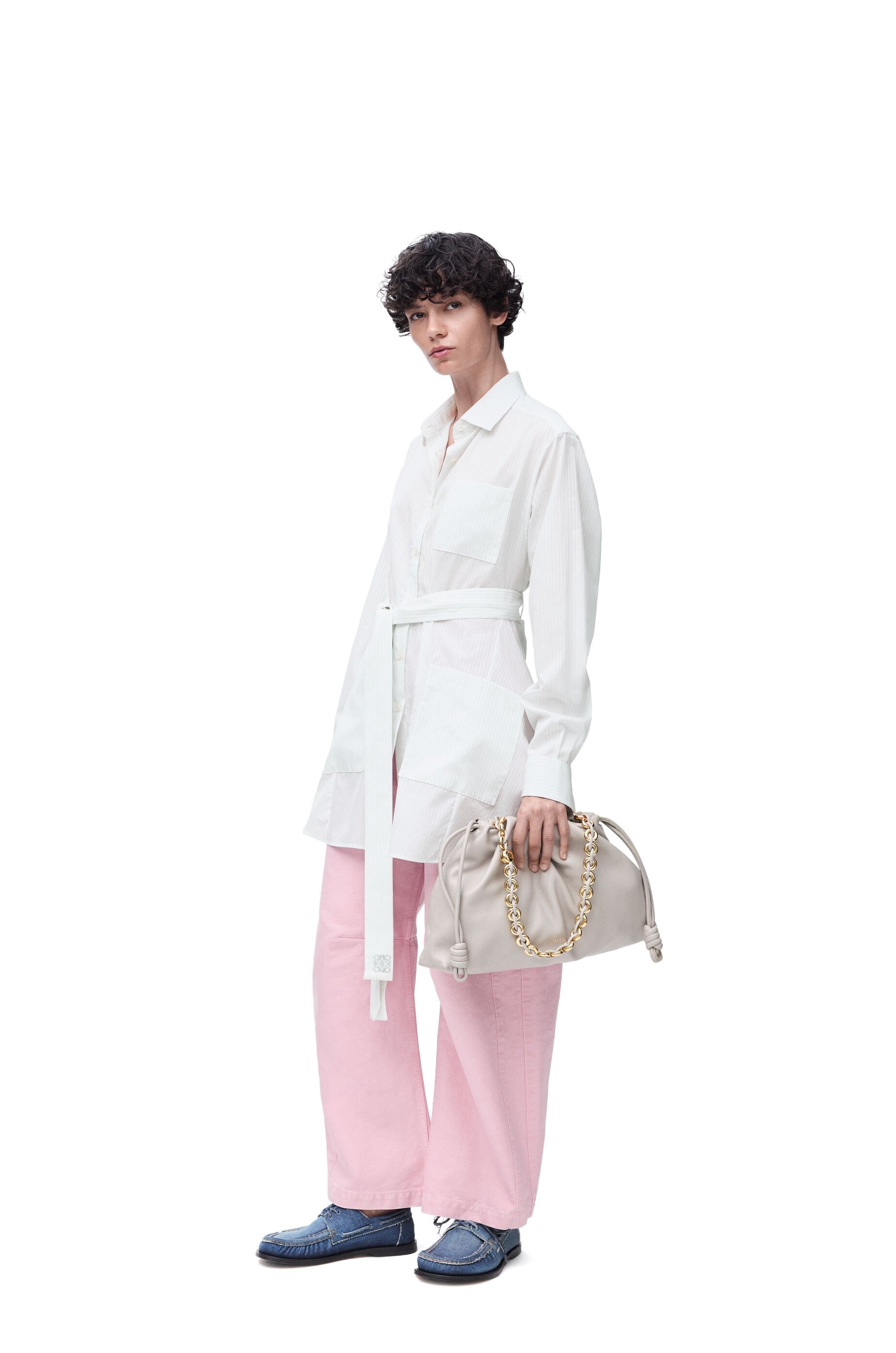 Belted blouse in cotton - 2