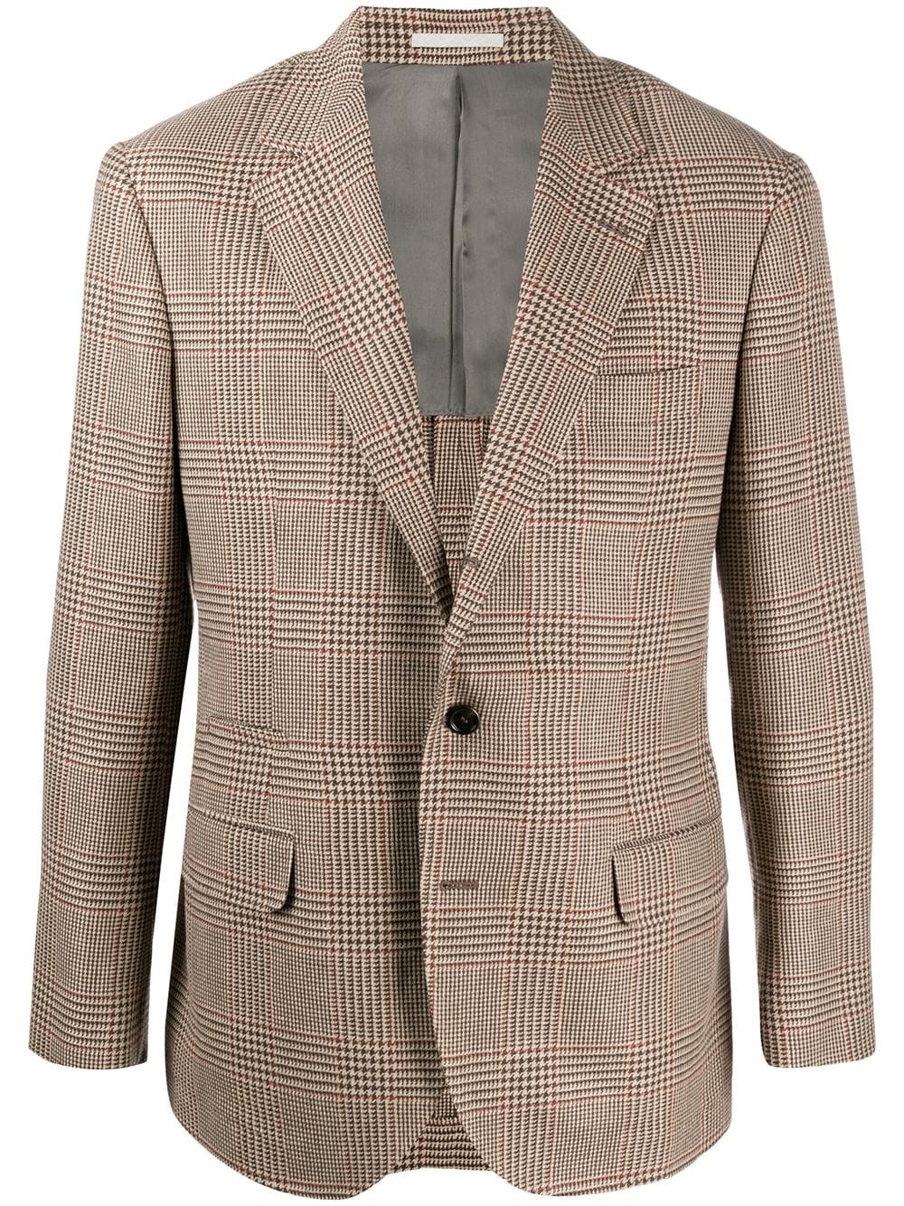 check single-breasted blazer - 1