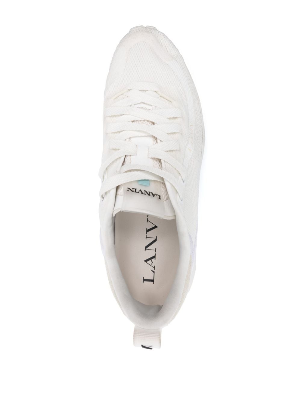 logo-detail mesh sneakers - 4