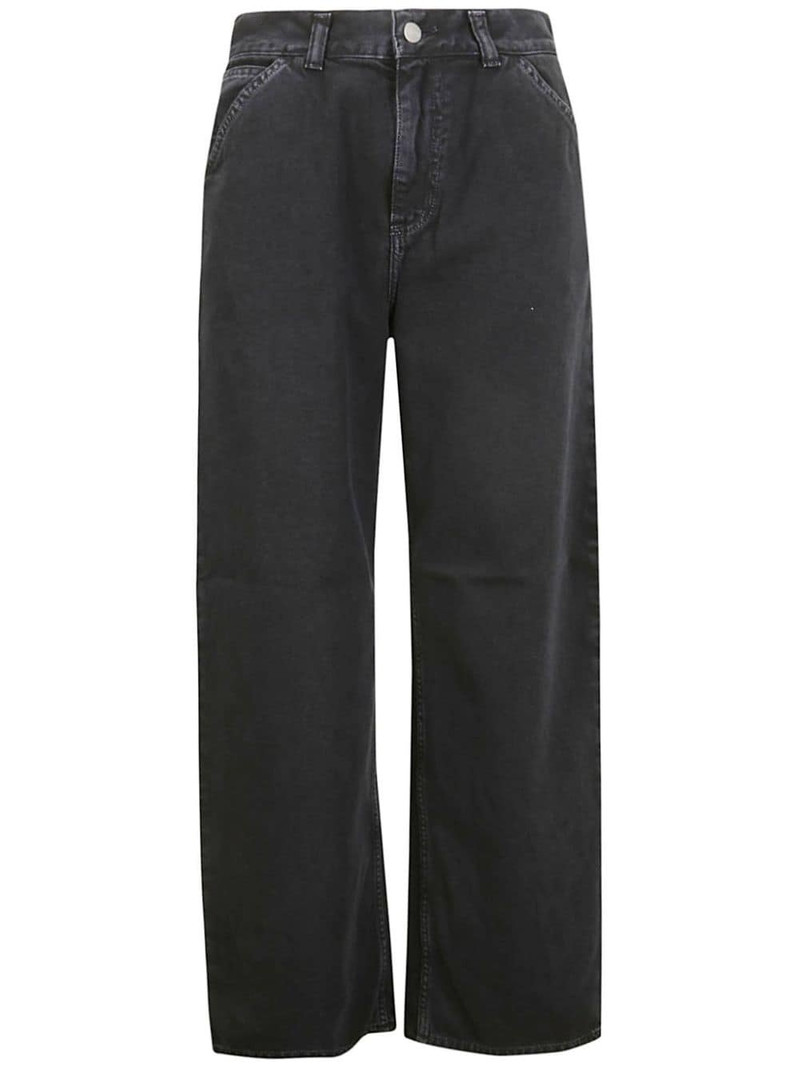 mid-rise straight-leg jeans 1