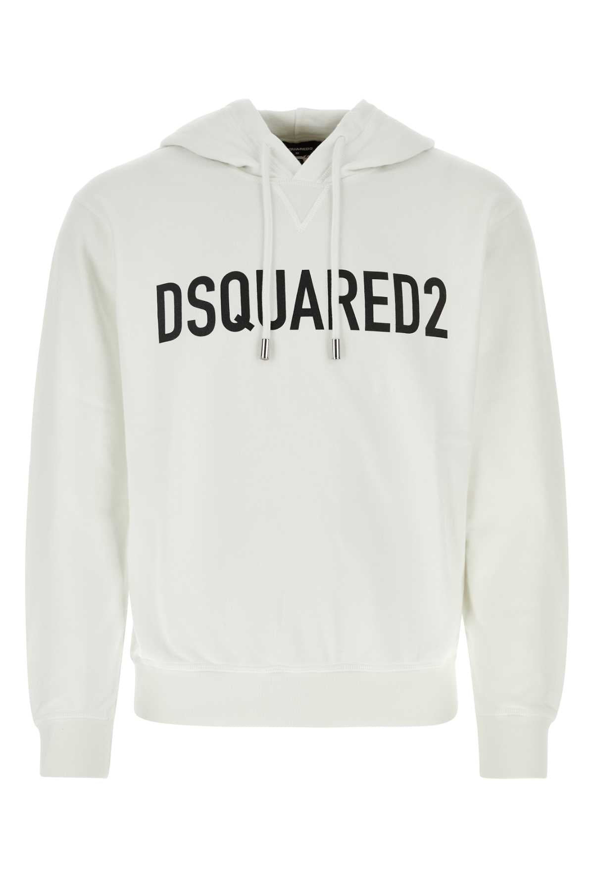 Dsquared Men White Cotton Sweatshirt - 1