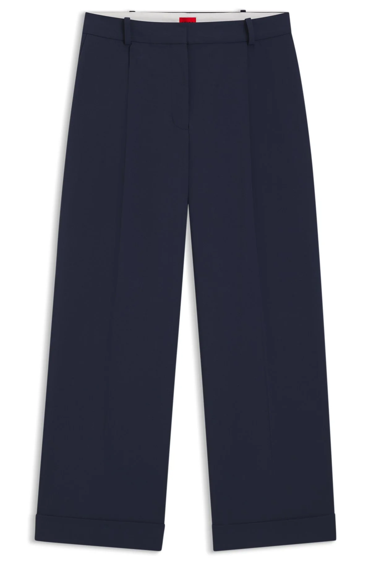 CROPPED TROUSERS WITH FRONT PLEATS - 1