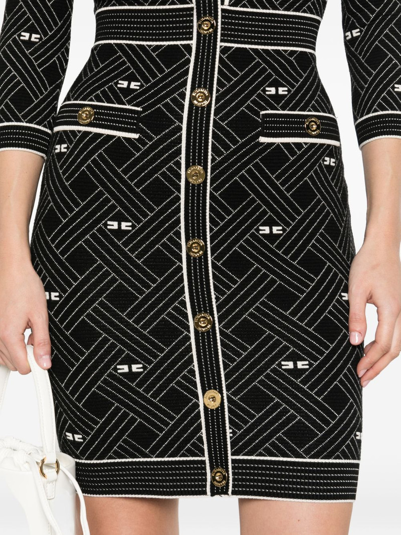 button patterned dress 5
